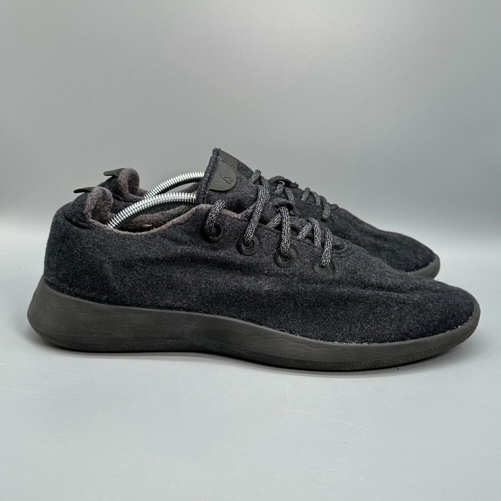 Allbirds Wool Runner Men's 13 Black Athletic Shoes Lace Up Low Top  Sneakers